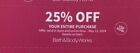 bath and body works coupon 25% off total exp May 12