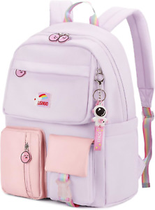 LISINUO Kids Backpacks for Girls Backpack School Bookbag for Teenage Cute Book