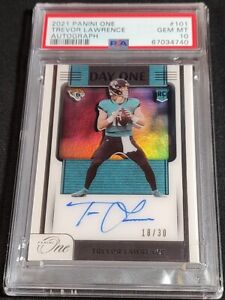 PSA 10 1/1 RC AUTO /30 TREVOR LAWRENCE 🚨TRUE ROOKIE #101 ✨ON CARD AUTO 2021 One