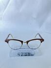 Vintage Artcraft Cateye Browline Eyeglass Frames 46 20 4 1/4 5 1/2 Brown