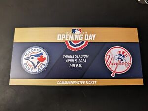 2024 Yankees Stadium Opening Day Commemorative Ticket Juan Soto 1st Home Game