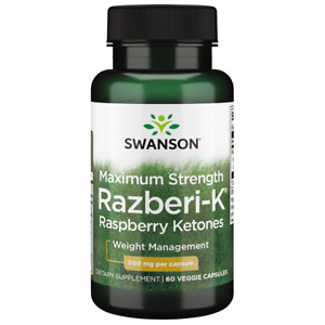 Swanson Maximum Strength Razberi-K 500 mg 60 Veggie Capsules
