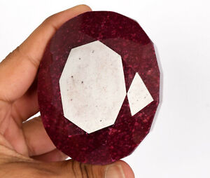 780 Ct. Large Natural Ruby Oval Cut Faceted  Loose Gemstone @Beat Price offer