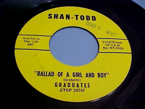 Graduates -NM VINYL & EX AUDIO-Ballad Of A Girl And Boy / Care -'59 Doo-Wop/Rock