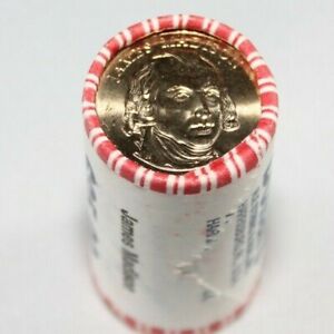 James Madison Roll of President US Dollar Golden Color Coins Uncirculated 2007