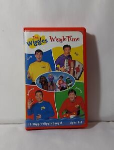The Wiggles Wiggle Time VHS Video Kids TV Movie 2000 in Red Clamshell Case