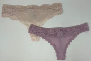Body By Victoria’s Secret Dream Angels Thong Panty Lace Lot of 2 sz X-Large