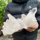 3.9lb A+++Large Natural white Crystal Himalayan quartz cluster /mineralsls