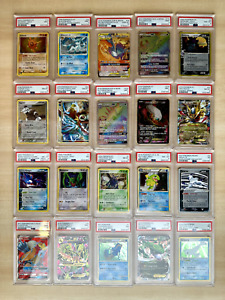 Pokemon Graded Card Lot - 20 PSA Graded Cards - Suicune & Entei Legend, Rayquaza
