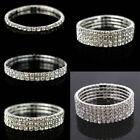 Women Shiny Crystal Rhinestone Bracelet Jewelry Wristband Fashion Hand Chain