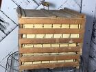 Primitive Antique Old Humpty Dumpty 12 Doz Wood Sign Chicken Egg Crate W Inserts