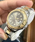 Rolex Yacht-Master 168623 35mm Two Tone 18K Yellow Gold & SS Gray Dial Watch