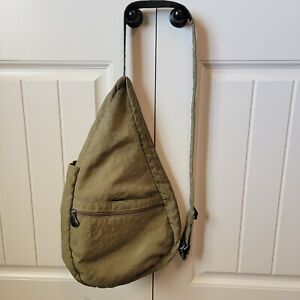 Ameribag healthy back bag.  Distressed Olive Green Nylon.  Pre-owned.  GUC