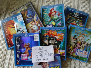 Walt Disney Blu-ray/DVD movies LIKE NEW You Choose