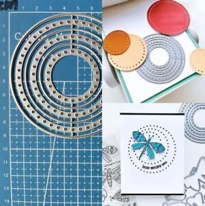 Metal Cutting Dies Circle Frame Scrapbooking Paper Card Embossing Stencil Crafts