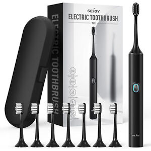 Sonic Electric Toothbrush USB Rechargeable Power Toothbrush With 8 Brush Heads