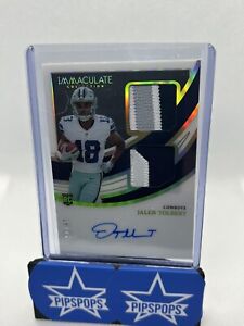 Jalen Tolbert 2022 Panini Immaculate Rookie Duel Patch Auto /25 RPA SP #ISP-JTO