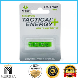 Viridian CR1/3N 3V Lithium Battery Tactical Energy Plus , Pack of 4, New USA,,