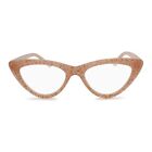 Vintage Glitter Cat Eye Reading Glasses for Women Sparkle Readers Eyeglass Frame