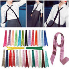 Womens Neck Scarf Long Ribbon Wrap Tied Bag Handle Hair Wrist band Neckerchief -