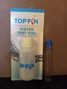 Top Fin replacement test tube water test vial plastic and glass