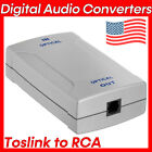 New ListingToslink to RCA Converter Coax Optic Toslink Adapter Extender ONLY DIGITAL AUDIO