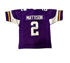 Alexander Mattison Signed Minnesota Purple Football Jersey (PIA)
