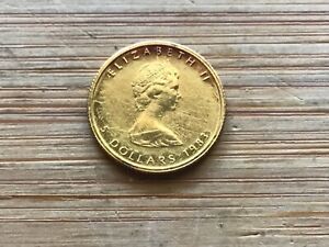 New Listing1983 1/10 oz Canadian Gold Maple Leaf Coin loose scuffs Lot C
