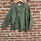 Vintage Coldwater Creek Womens Green Knitted Pullover Sweater Plus Size 3X