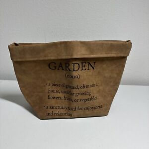 Garden Grow Bag Backed Pot Holder Vegan Leather