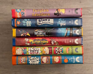 Blues Clues Dora The Explorer Rugrats VHS Lot 6 NICK JR Nickelodeon Neutron Wild