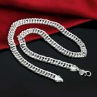 Men's Women's 925 Sterling Silver 10mm Miami Cuban Link Chain Necklace