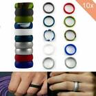 10pcs Mens Womens Silicone Wedding Band Engagement Ring FlexFit Hypoallergenic