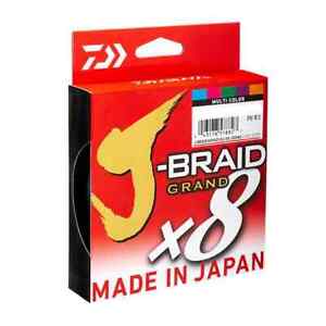 Daiwa J-Braid Grand x8 Multi-Colour Line CHOOSE LINE WEIGHT