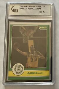 1984 Star Celtics Champs #18 Kareem Abdul-Jabbar GAI EX 5