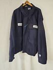 Workrite FR Jacket Mens 3XL Blue Flame Resistant Workwear Coat Zip Pockets USA