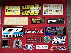 New ListingLOT OF 18 VINTAGE RACING DECALS STICKERS JEGS ROUSH NHRA CRANE CAMS OLD SKOOL #2