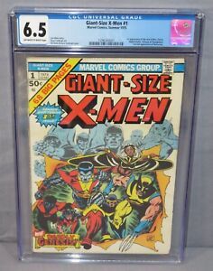GIANT-SIZE X-MEN #1 (Storm, Colossus, 2nd Wolverine app) CGC 6.5 FN+ Marvel 1975