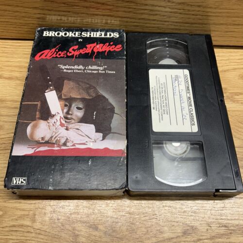 Vtg VHS Alice, Sweet Alice 1985 Brooke Shields Linda Miller Horror Movie Slasher