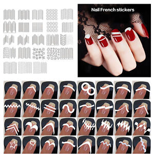 French Tip Guides Sticker Manicure Stripe Edge Nail Art Toes Decoration DIY