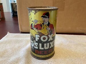 New ListingFox Deluxe 12oz Flat Top Beer Can with OI