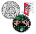 CINCINNATI BENGALS Field JFK Kennedy Half Dollar US Colorized Coin NFL Licensed