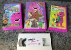 barney vhs lot 4 rare movies 3 have classic purple cases