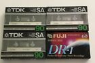 Lot Of NEW 3 TDK High Bias 90 Min And 1 FUJI Normal Bias 60 Min Cassette Tapes