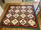 New Listingvintage handmade floral quilt 84 in x 78 in cotton and beautiful