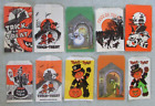 10 vintage Halloween Paper Trick or Treat Candy Bag Lot Witch Scarecrow Ghost