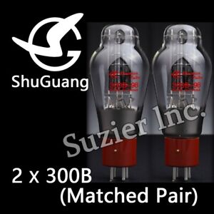 2pcs ShuGuang 300B -98 Vacuum Valve Tube 300B Amplifier Matched Pair New Version