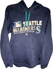 Seattle Mariners MLB Authentic Thermabase Men’s Sm Blue Pullover Hoodie