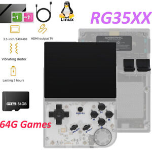 ANBERNIC RG35XX 3.5 Inch IPS Retro Handheld Game Player Linux 64G Games HDMI-Out