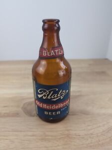 Blatz Old Heidelberg Paper Label Beer Bottle steinie Milwaukee WI 12 Oz